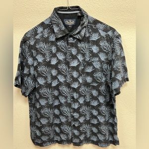 NAT NAST Vintage, Black/White Printed button up, SIZE: LARGE